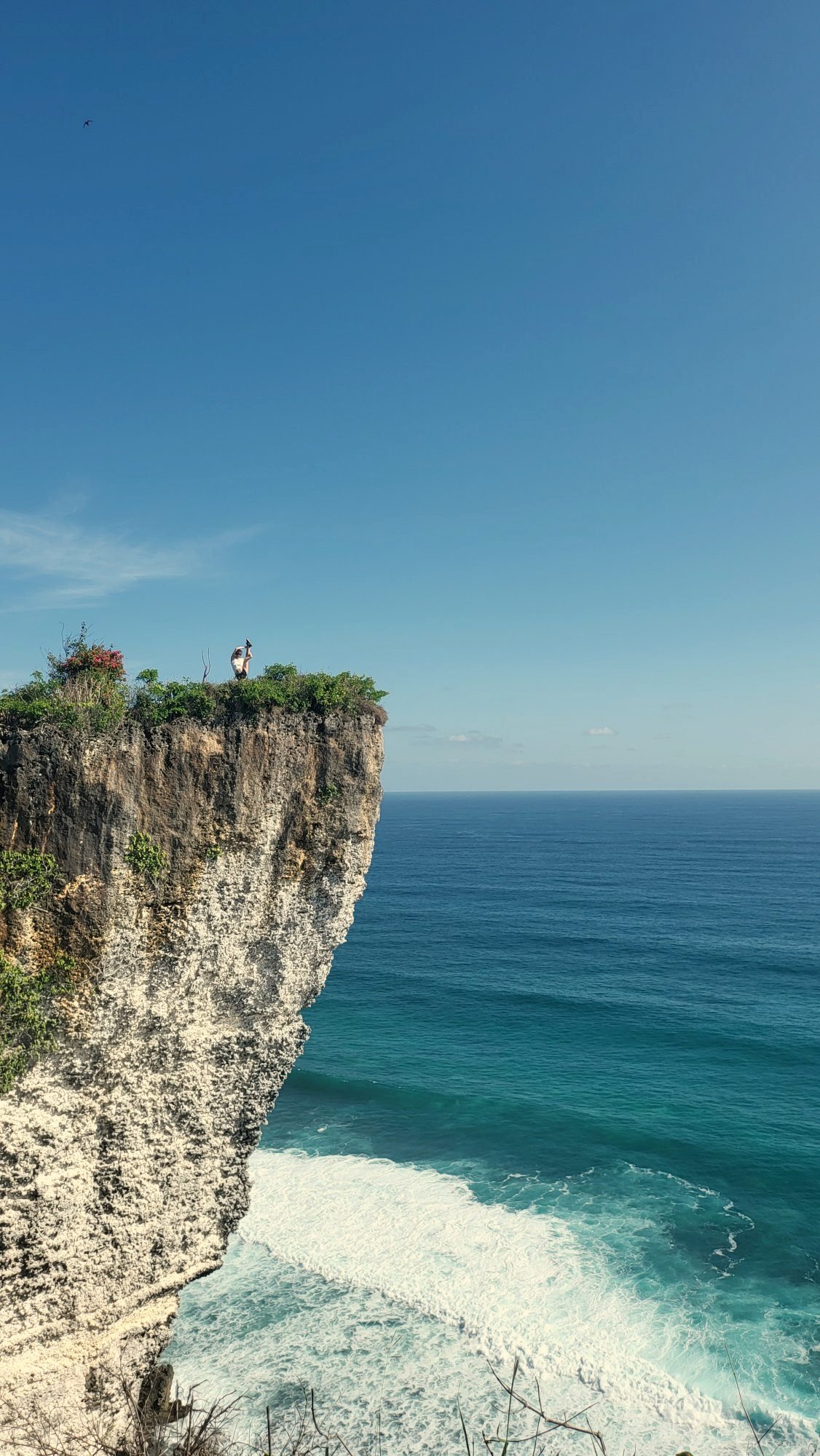 Yvonne at Uluwatu cliffs, Bali